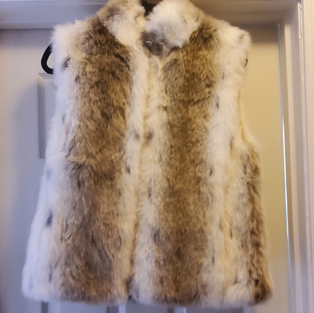 Faux Fur Vest Medium